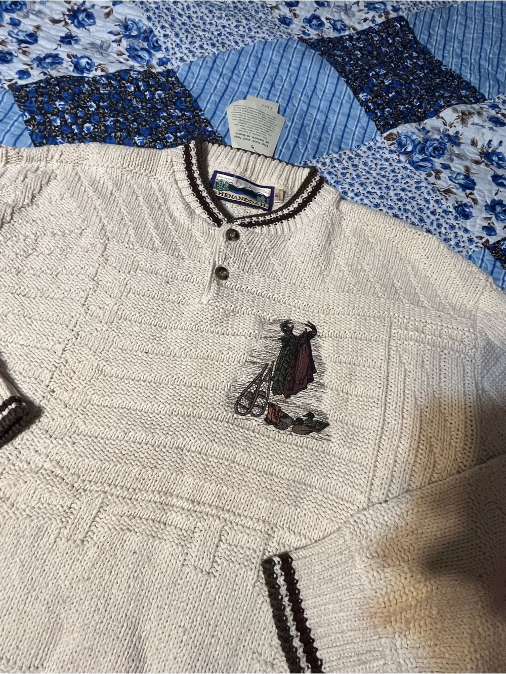 Shenandoah XL Sweater VTG With Outdoor/Hunting Embroidery NWT